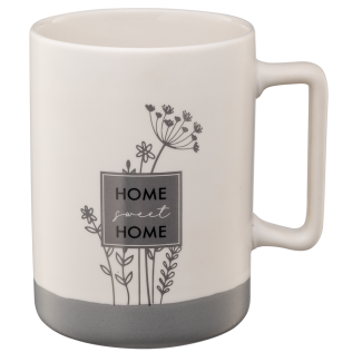 Kubek porcelanowy RUSTIC PEACE 405ml 25847 (int) szary