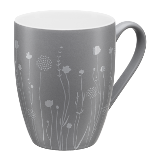 Kubek porcelanowy FIELD OF DREAMS 340ml 25786 (int) szary
