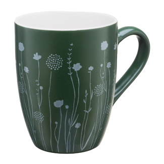Kubek porcelanowy FIELD OF DREAMS 340ml 25786 (int) zielony