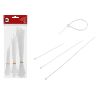 WO Opaski zaciskowe do kabli 50x100mm, 50x150mm, 50x200mm białe art. 50207