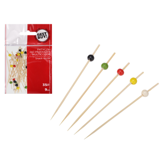 WO Patyczki do przekąsek MULTICOLOR 35szt. 9cm, 91844