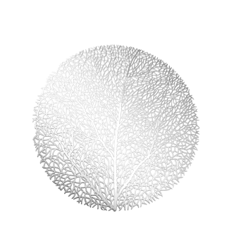 Mata dekoracyjna TREE 40257 srebrna