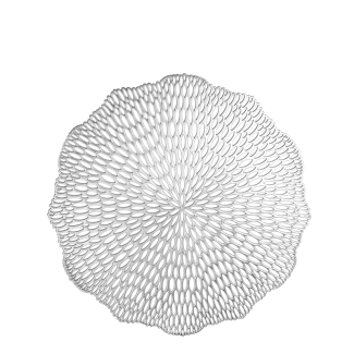 Mata dekoracyjna FIORA 50204 srebrna