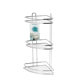 Półka łazienkowa narożna 3 poziomowa BLANCA 0699