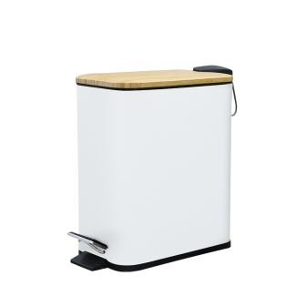 Kosz łazienkowy na śmieci prostokątny VERTO 5l 25755 biały