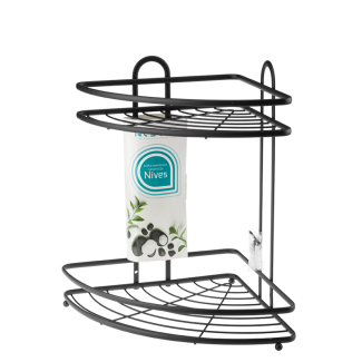 Półka łazienkowa 2 poziomowa NIVES 26496