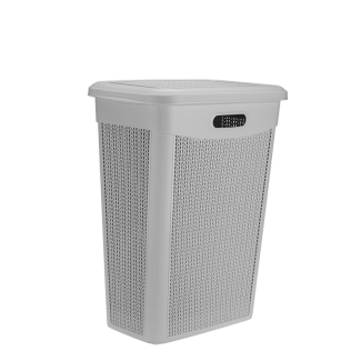 Kosz na bieliznę WILLOW 43l 27236 szary jasny