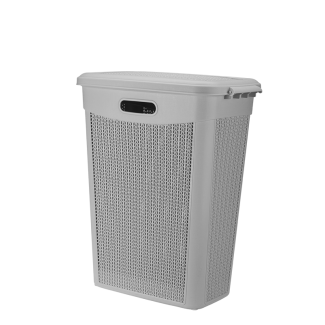 Kosz na bieliznę WILLOW 43l 27236 szary jasny