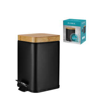 Kosz łazienkowy na śmieci kwadratowy VERTO 3l 25448 czarny