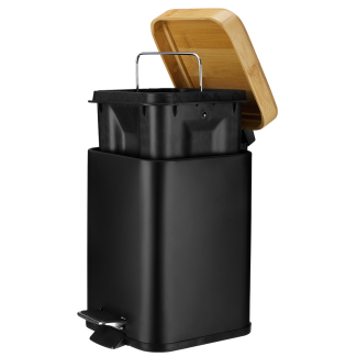 Kosz łazienkowy na śmieci kwadratowy VERTO 3l 25448 czarny