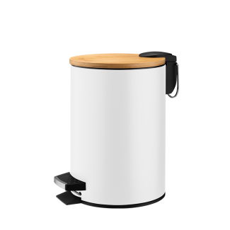 Kosz łazienkowy na śmieci okrągły DASTIN 3l 27695 biały