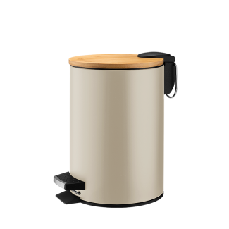 Kosz łazienkowy na śmieci okrągły DASTIN 3l 27695 beżowy