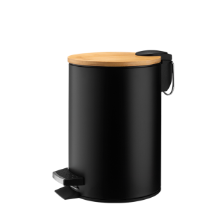 Kosz łazienkowy na śmieci okrągły DASTIN 3l 27695 czarny