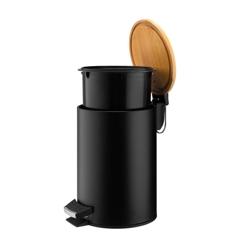 Kosz łazienkowy na śmieci okrągły DASTIN 3l 27695 czarny