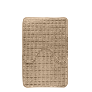 Komplet dywaników łazienkowych PANAMA 45x70/45x45cm 2 elementy 06266 beżowy ciemny