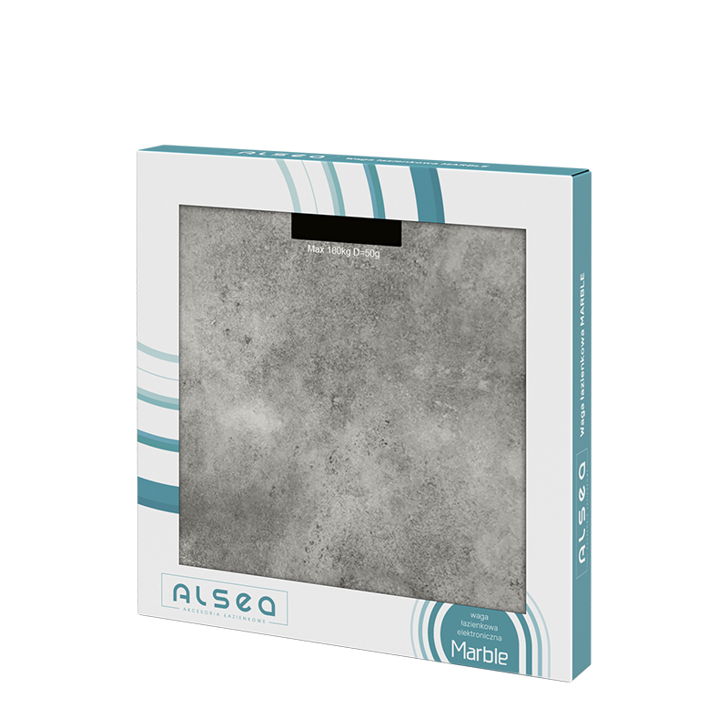 Waga łazienkowa MARBLE 28x28cm 06877