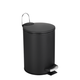 Kosz łazienkowy na śmieci okrągły KEVIN 3l 29054 czarny