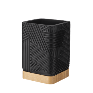 Kubek łazienkowy CAMINO kwadratowy 08840 czarny