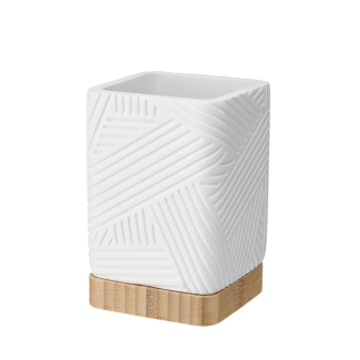 Kubek łazienkowy CAMINO kwadratowy 08840 biały