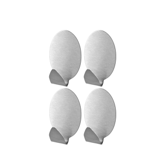 Komplet wieszaków samoprzylepnych owalnych NIKO 4 sztuki 6468