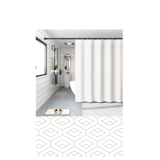 Zasłona prysznicowa PEVA 180x180cm 27516 wzór 18