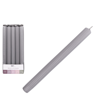 ŚWIECA RYFLOWANA TREND 22/240 OLIWKOWY WZ4(Ravi)