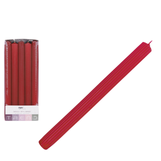 Świeca Ryflowana TREND 22/240 72014 czerwony wz7