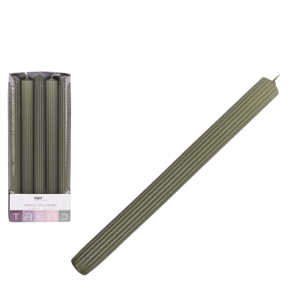 Świeca Ryflowana TREND 22/240 72014  oliwkowy wz4