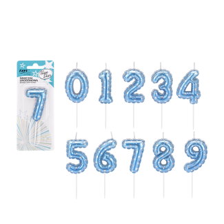 Świeczka urodzinowa BLUE STAR Cyferka 3 72037
