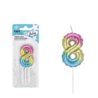 Świeczka urodzinowa JELLY Cyferka 8 72032