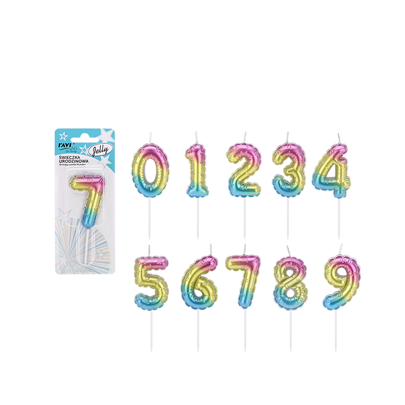 Świeczka urodzinowa JELLY Cyferka 1 72025