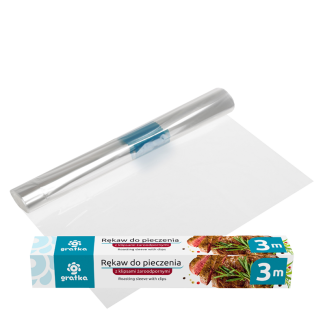 GRATKA Rękaw do pieczenia z klipsami 3mx29cm