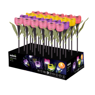 Lampka solarna TULIPAN display 24 sztuki 43889