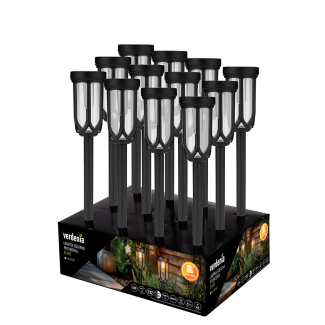 Lampka solarna pochodnia FLARE 45cm display 12 sztuk 43797