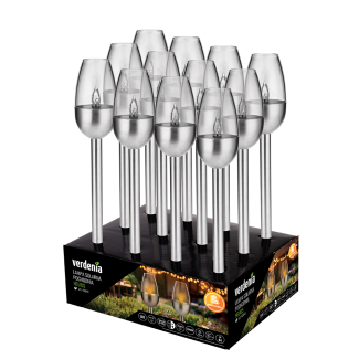 Lampka solarna pochodnia HELIOS 38,5cm display 12 sztuk 43841