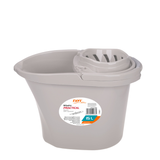 Wiadro z wyciskaczem Practical 15L 50268 LATTE