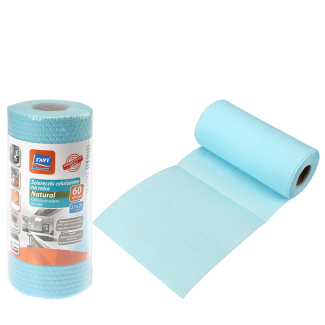 Ściereczki celulozowe na rolce NATURAL 21x21cm 60szt. 10437