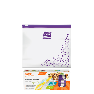 Torebki z suwakiem 1,5L, 15szt.  00217