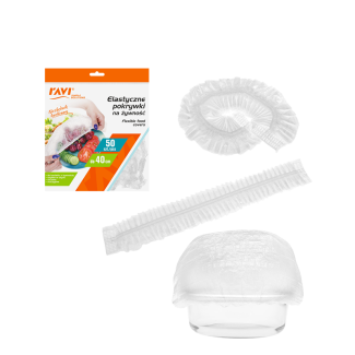 Elastyczne pokrywki na żywność 50 szt.  10121