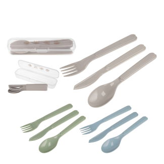 Zestaw sztućców wielokrotnego użytku w etui 6szt. 70226