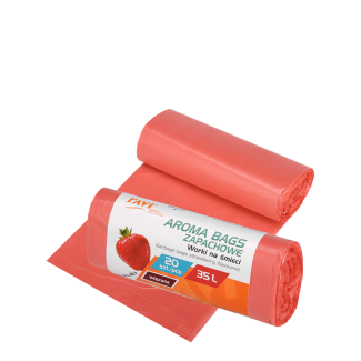 Worki na śmieci Aroma Bags wiązane Truskawkowe 35 L, 20 szt. 00751