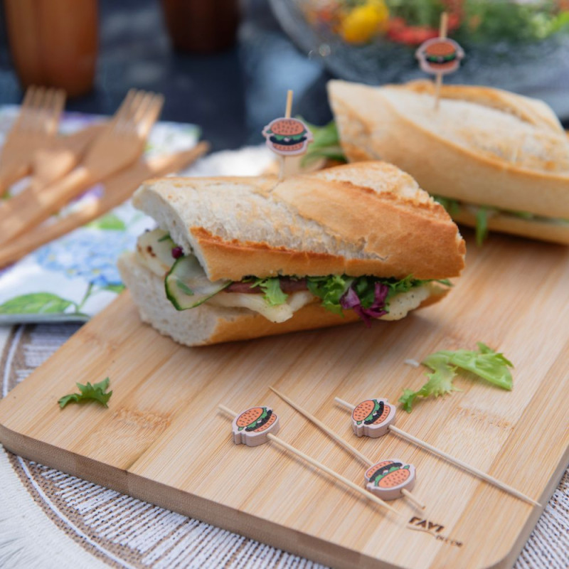 NJ Patyczki do przekąsek BURGER 25szt, 9cm