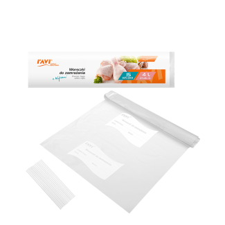 Woreczki do zamrażania z klipsami 4L 27x45cm, 15 szt.  00210