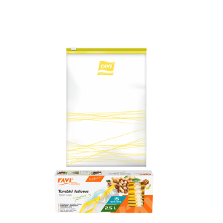 Torebki z suwakiem 2,5L, 15szt.  00218