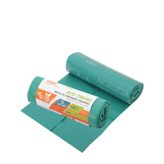 Worki Eco Trend 120L, 5 szt. zielone (szkło) 00743