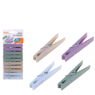 Klamerki do bielizny w prążki 20szt. 01025