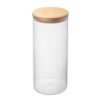 Pojemnik szklany okrągły JEFF 1400 ml 38526 J