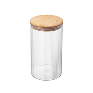 Pojemnik szklany okrągły JEFF 1000 ml 38519 J