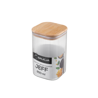 Pojemnik szklany kwadrat JEFF 850 ml 38533 J