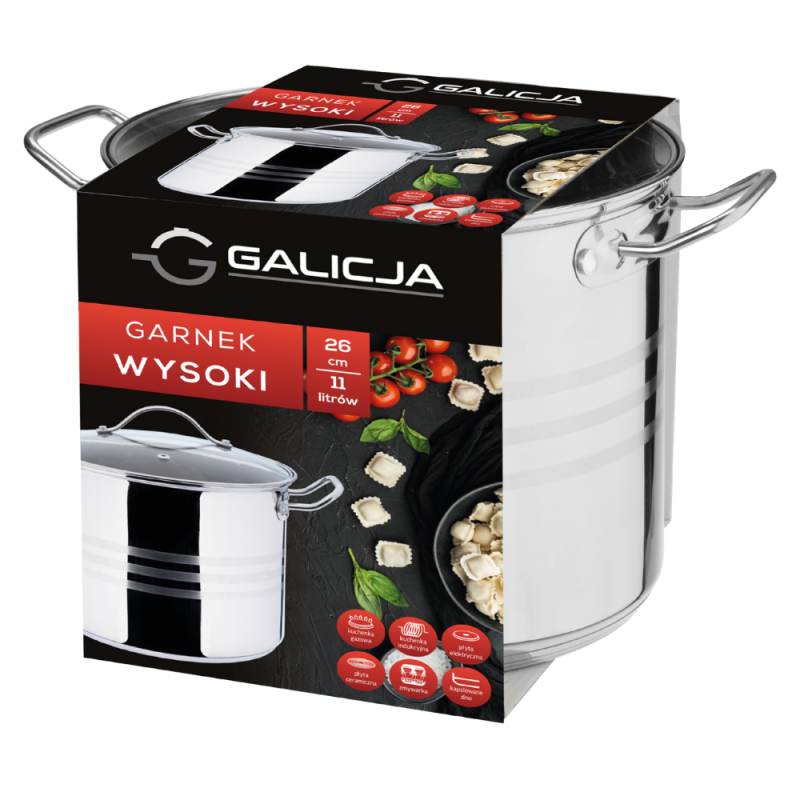 Garnek wysoki 26cm/11l 1863